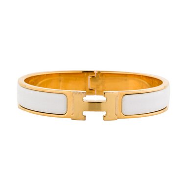 Hermès Narrow Enamel Clic Clac Bracelet